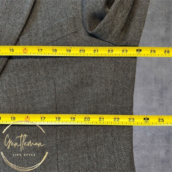 STAFFORD Mens 46R Brown LambWool Blazer Sport Coat Two-Button Jacket Classic fit - Picture 6 of 11